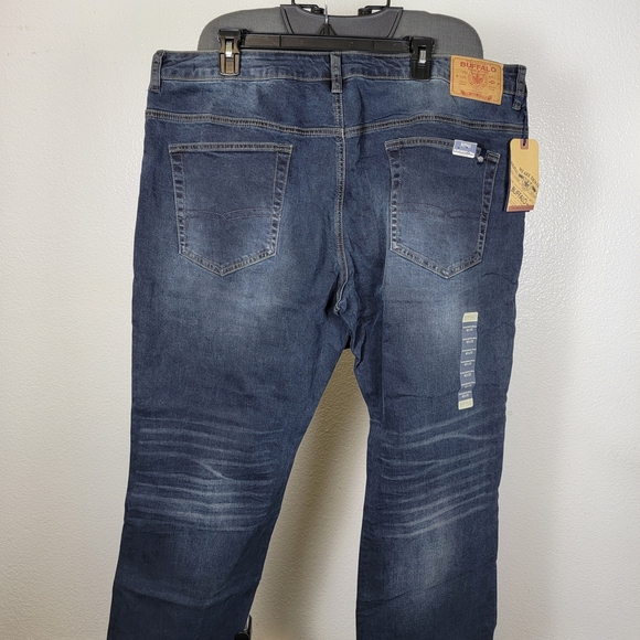 Buffalo Bitton Slim Boot/king Stretch Blue Denim Men's Jeans Size W 42 × L 32 - Picture 2 of 6